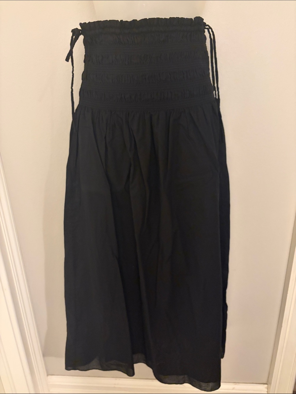 Modern Citizen Black Maxi Skirt Smocked Waist / Doubles as Dress Size XS